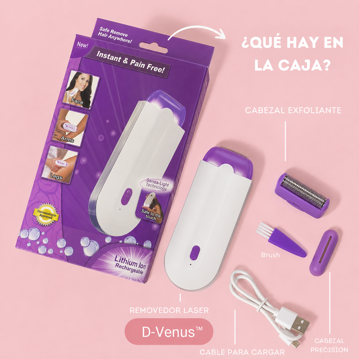 Depiladora Venus™ – Piel suave, Efecto piel de porcelana